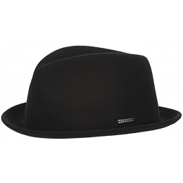 Stetson Colorado Player Hat Black Wool Felt