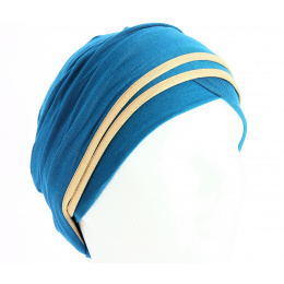 Nubia Turban Turquoise/Gold