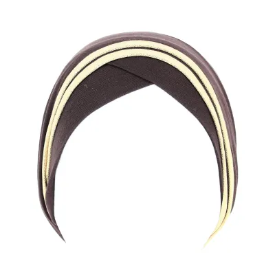 Turban Nubie Marron/Or Reference : 9173 | Chapellerie Traclet