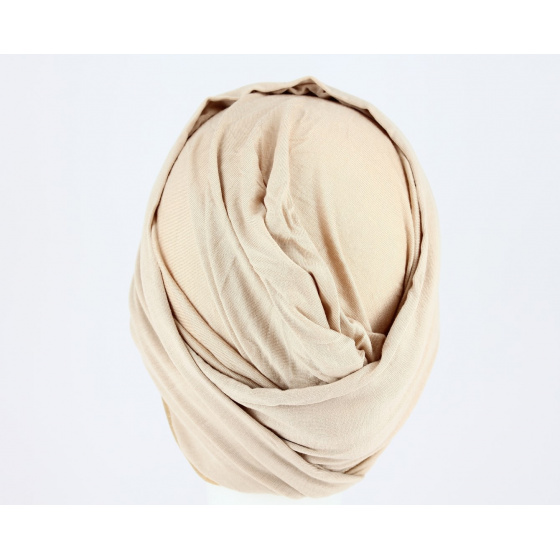 Nubie Turban Beige/Gold