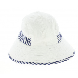 Casquette Visière Haute Protection Marennes Rayures Bleues- Soway