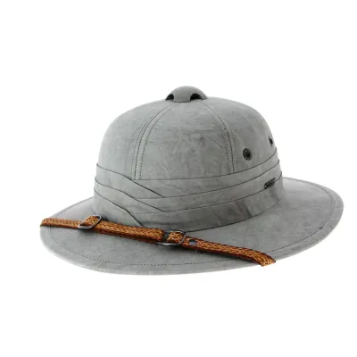 Casque Colonial Pith Gris- Stetson Reference : 9200 | Chapellerie Traclet