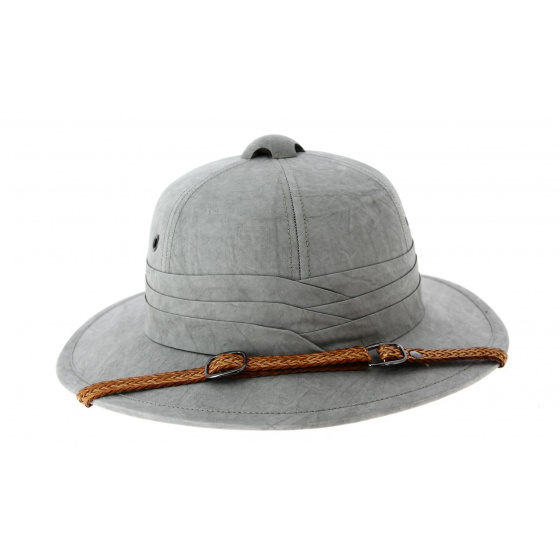 Casque Colonial Pith Gris- Stetson  Casque Colonial Pith Gris- Stetson
