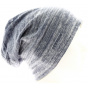 Reversible Gray & Blue Cotton Beanie - Stetson