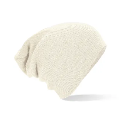 Off-white Oversize Acrylic Beanie - Beechfield Reference: 9207 | Traclet Hat Shop