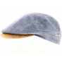 Gray/Blue Linen Sauvain Cap - Traclet