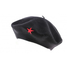 Che Etoile Black & Red Basque Beret- Traclet