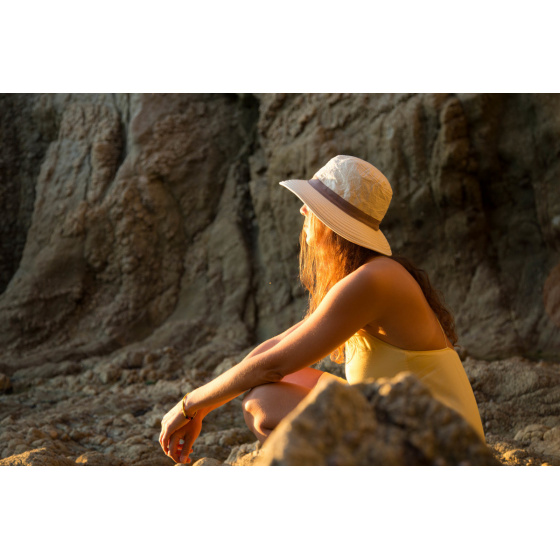 Savane Traveller Hat High Protection Beige Grey Anti UV 50+ - Soway Savane Traveller Hat High Protection Beige Grey Anti UV 50+ - Soway