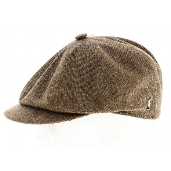 Casquette Gavroche Lavaudieu Soie Marron- Fléchet Casquette Gavroche Lavaudieu Soie Marron- Fléchet