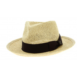 Fedora Swindle Straw Hat Natural Paper - Brixton