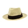 Chapeau Fedora Swindle Paille Papier Naturel - Brixton Reference : 9254 | Chapellerie Traclet