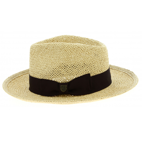 Chapeau Fedora Swindle Paille Papier Naturel - Brixton