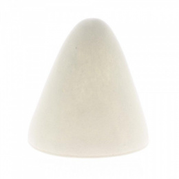 Cone Hat Clown White Wool Felt - Traclet