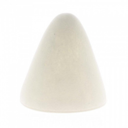White Wool Felt Clown Cone Hat - Traclet