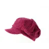 Casquette Gavroche Velours Bordeaux - Traclet Reference : 8575 | Chapellerie Traclet