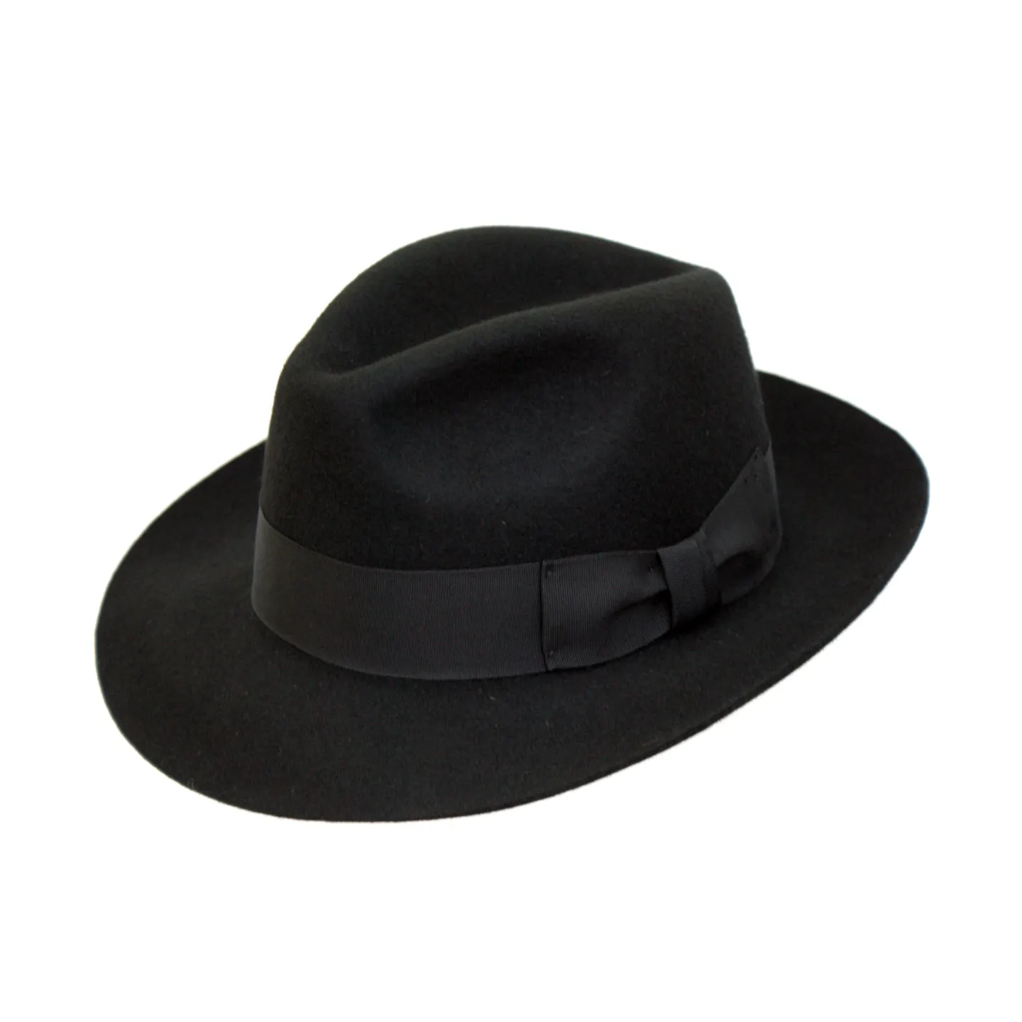 Chapeau Fedora Mayfair Feutre Laine Noir- Traclet  Reference : 9260 | Chapellerie Traclet