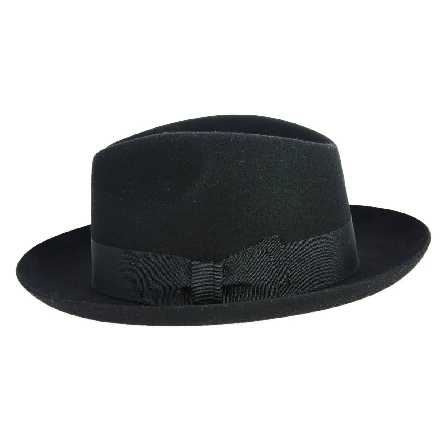 Chapeau Fedora Mayfair Feutre Laine Noir- Traclet  Reference : 9260 | Chapellerie Traclet