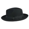 Chapeau Fedora Mayfair Feutre Laine Noir- Traclet  Reference : 9260 | Chapellerie Traclet