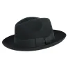 Chapeau Fedora Mayfair Feutre Laine Noir- Traclet  Reference : 9260 | Chapellerie Traclet