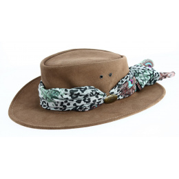 Australian Leather Hat for Women Brown - Jacaru