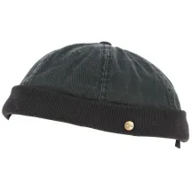 Bonnet Docker redon Coton Noir - Traclet Reference : 8643 | Chapellerie Traclet