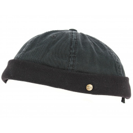 Black Cotton Docker Beanie Redon - Traclet
