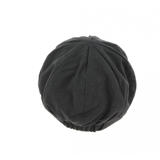 Tycia Black Newsboy Cap - Traclet