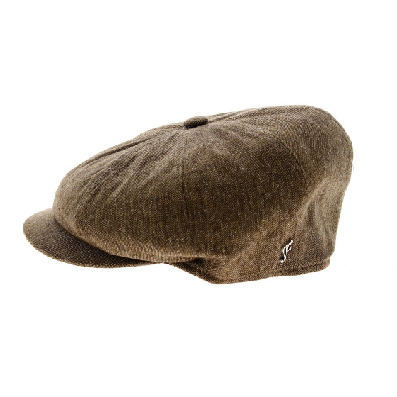 Casquette Gavroche Lavaudieu Soie Marron- Fléchet Casquette Gavroche Lavaudieu Soie Marron- Fléchet