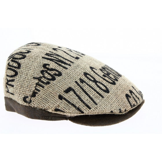 Casquette Plate Café Merida Toile de Jute - Traclet