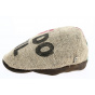 Merida Flat Cap Coffee Jute Fabric - Traclet