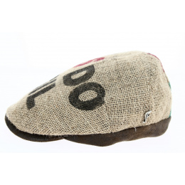 Casquette Plate Café Merida Toile de Jute - Traclet