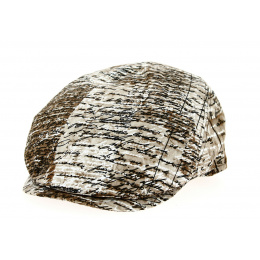 Brown Cotton Dumas Flat Cap - Traclet