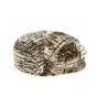 Brown Cotton Dumas Flat Cap - Traclet