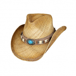 Chapeau Cowboy Jacinto Paille Naturel - Bulhide