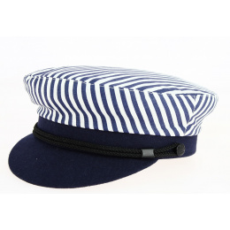 Marin Arzon Blue & White Striped Cap-Traclet