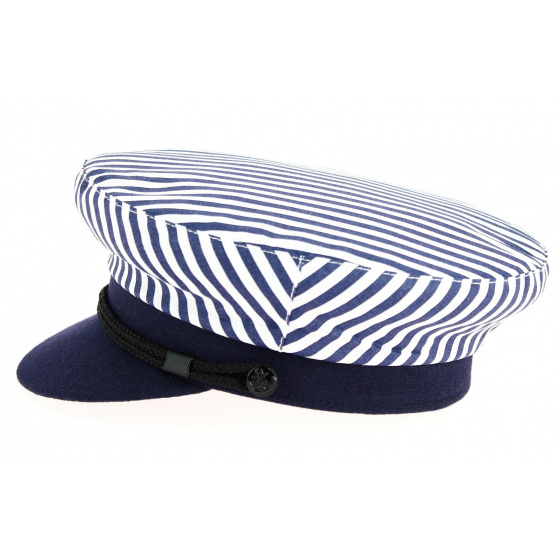 Casquette Marin Arzon Rayée Bleu & Blanc-Traclet Casquette Marin Arzon Rayée Bleu & Blanc-Traclet