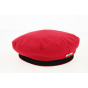 Red Cotton Camden Cap Beret - Traclet