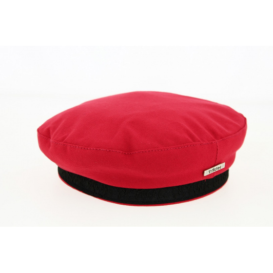 Red Cotton Camden Cap Beret - Traclet