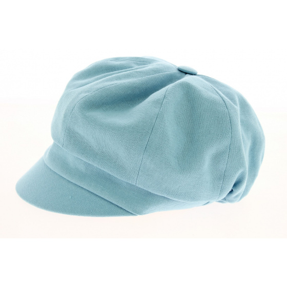 Casquette Gavroche Noeud Bleu Ciel Coton - Traclet