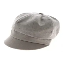 Casquette Gavroche Neaux Grise Coton- Traclet Reference : 9279 | Chapellerie Traclet