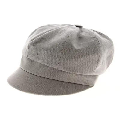 Casquette Gavroche Neaux Grise Coton- Traclet Reference : 9279 | Chapellerie Traclet