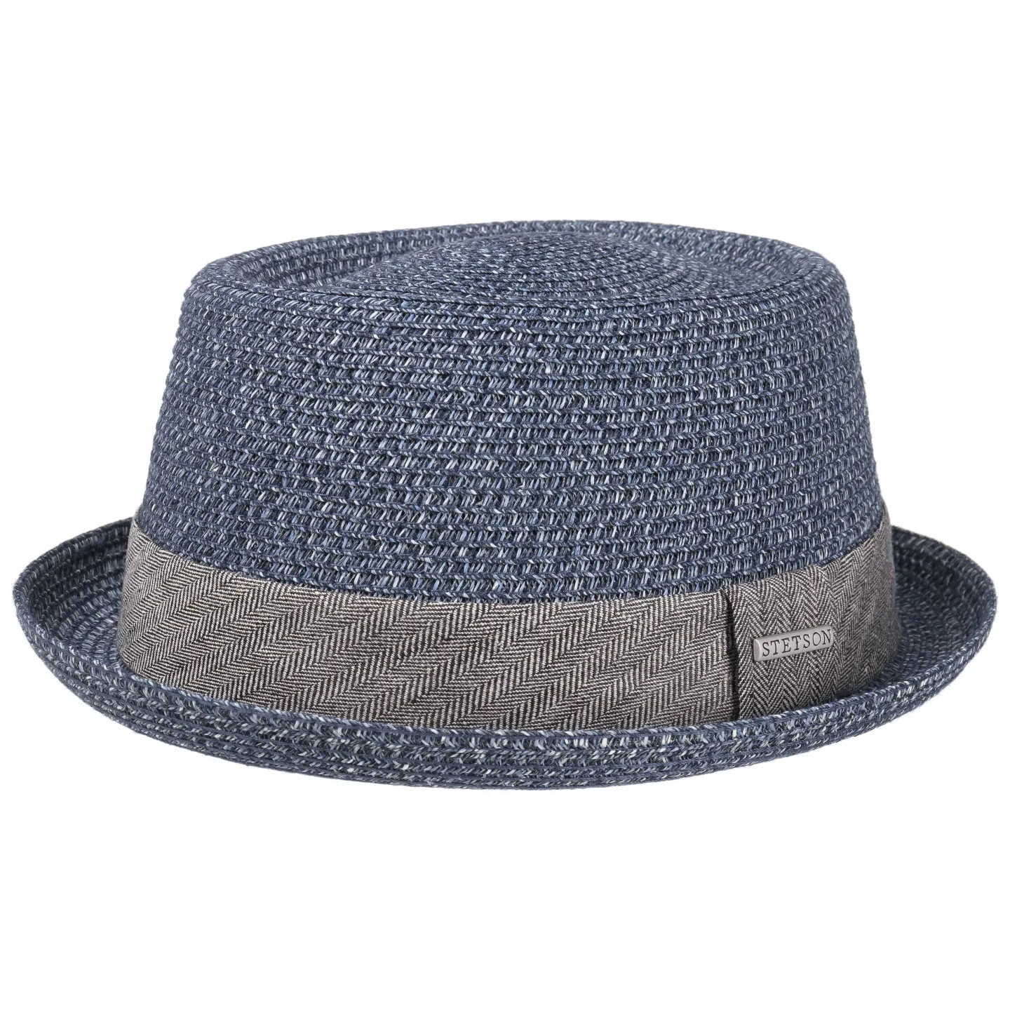 Chapeau Porkpie Robston Toyo Bleu- Stetson Reference : 9283 | Chapellerie Traclet