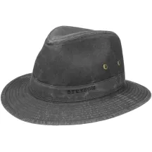 Traveller Virginia Hat Organic Cotton Black-Stetson