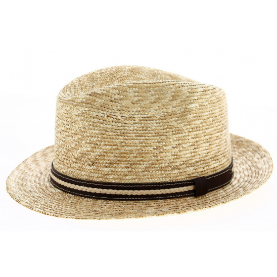 Padirac Natural Straw Fedora Hat - Traclet