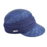 Navy Natural Straw Cap - Seeberger Reference: 6958 | Traclet Hat Shop