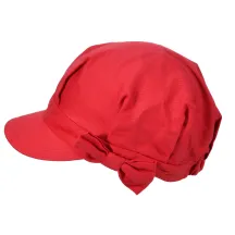 Emma Red Summer Newsboy Cap - Seeberger Reference: 4834 | Traclet Hat Shop
