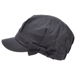 Summer Newsboy Cap Emma Black - Seeberger