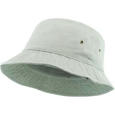 Light beige cotton bucket hat - bucket hats Reference: 7692 | Chapellerie Traclet