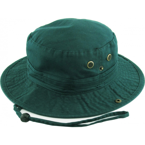 Summer Cotton Bucket Hat Pine Green - Ethos