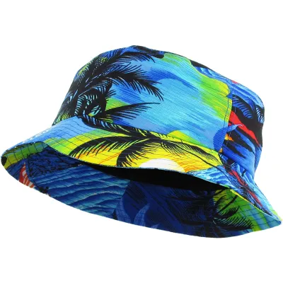 Bob Ethos Hawaien Bleu ciel - boutique chapeau bob Reference : 5275 | Chapellerie Traclet